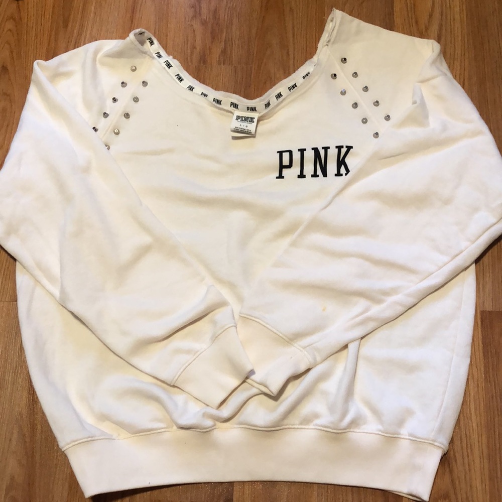pink victoria's secret women long sleeve  shirt